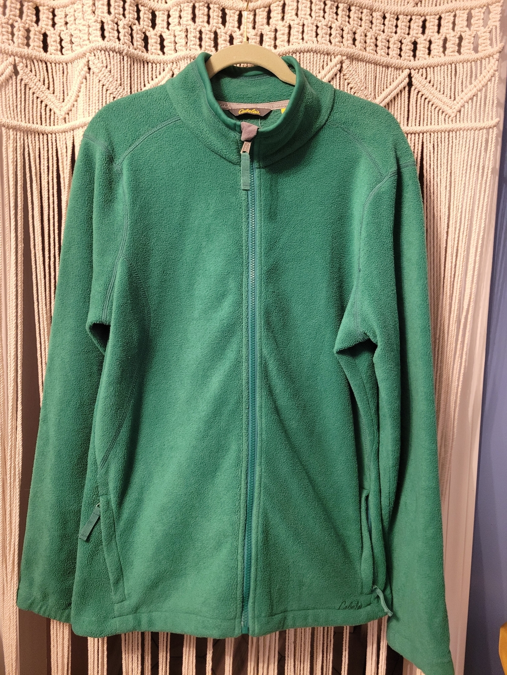 Cabela's Green Full-Zip Lightweight Fleece Jacket
